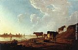 River Scene with Milking Woman by Aelbert Cuyp